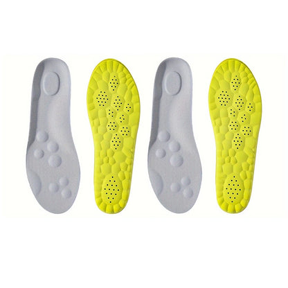 1Pair/2Pairs/4Pairs High Elasticity Latex Sport Insoles Soft Shoe Pads Arch Support Orthotic Insoles Breathable Deodorant Insole Beauty World Shop