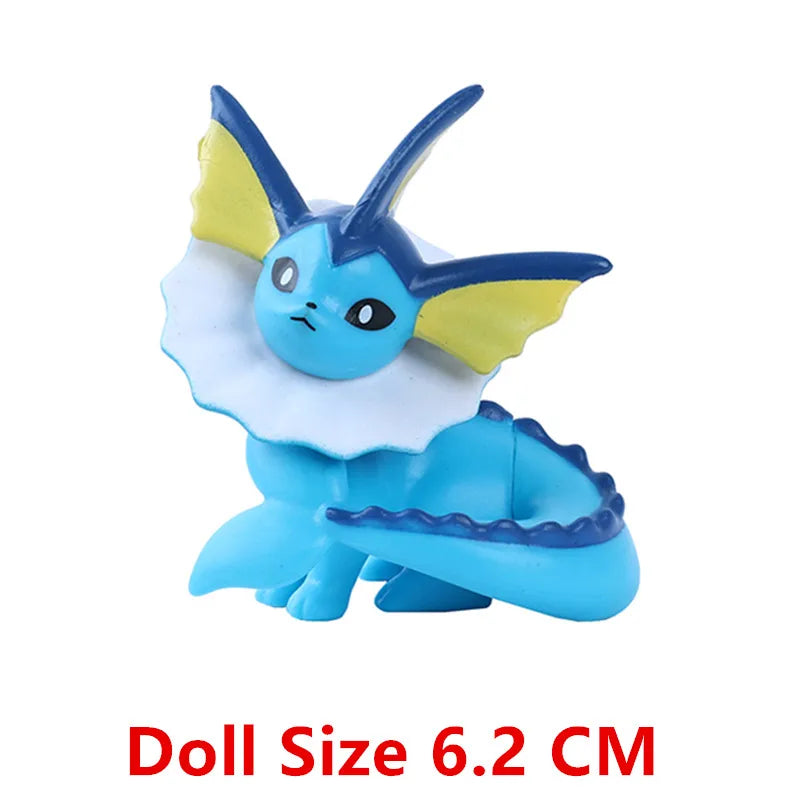 New 4-9 CM Pokemon Anime Figure Pikachu Gengar Eevee Series Mew Cartoons Figure Pocket Monster Action Model Toys Kids Gifts Beauty World Shop