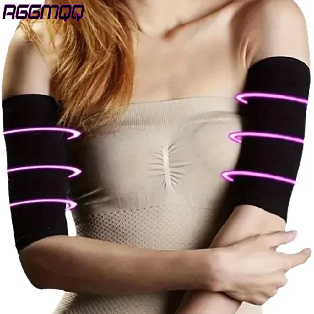 1Pair Arm sSlimming Shaper Compression Wrap Sleeve Helps Lose Arms Fat,Tone up Arm Shaping Sleeves for Women,Sports  Arm Shapers Beauty World Shop