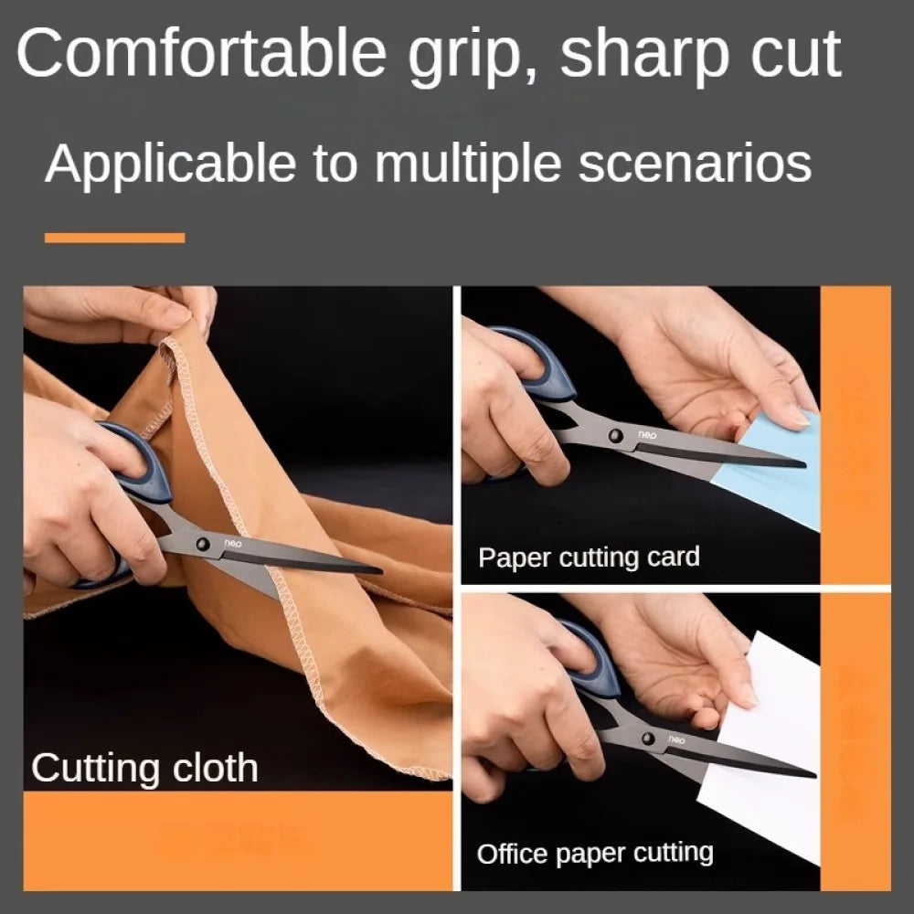 1/2Pcs 210/175mm Black Stainless Steel Scissors Business Office Stationery Home Tailor Shears Kitchen Knife Cutter Cutting Beauty World Shop