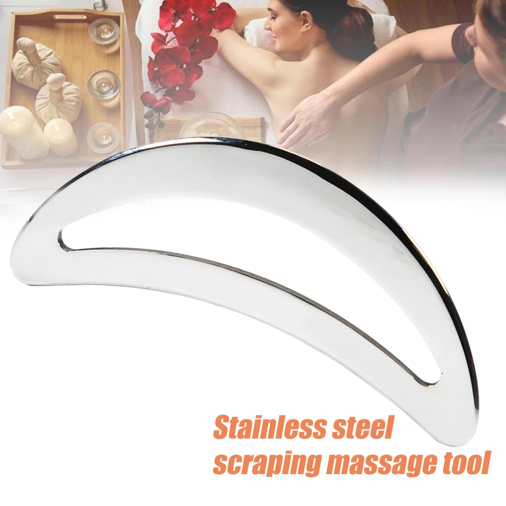 Stainless Steel Gua Sha Tool Muscle Scraper For Relieve Foot, Calf, Neck Pain, Relieves Plantar Fasciitis & Achilles Tendinitis Beauty World Shop