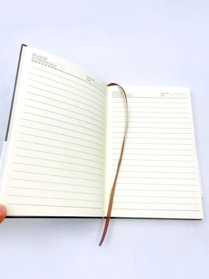 A5 A6 Sheepin Notebook Leather Office Journal Diary Notepad Stationery Student Class Lined NoteBook 160 Pages/240 Pages Beauty World Shop