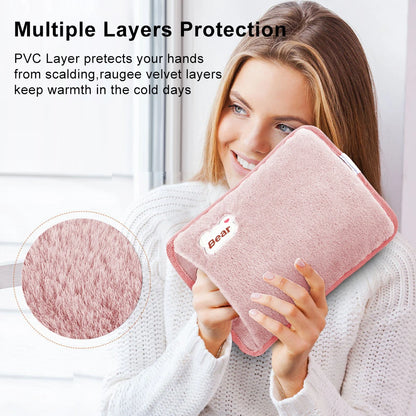 Electric Hot Water Bag Winter Portable Soft Electric Hand Warmer Rechargeable Reusable Explosion-Proof Warming Hand Pillow Beauty World Shop