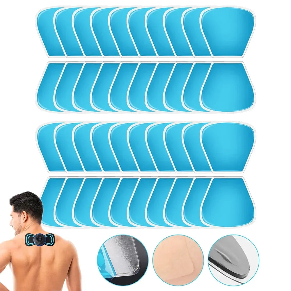 Gel Pads for EMS Neck Massager Replacement Patches Cervical Massager Self Adhesive massage Sticker for Shoulder Back Pain Relief Beauty World Shop