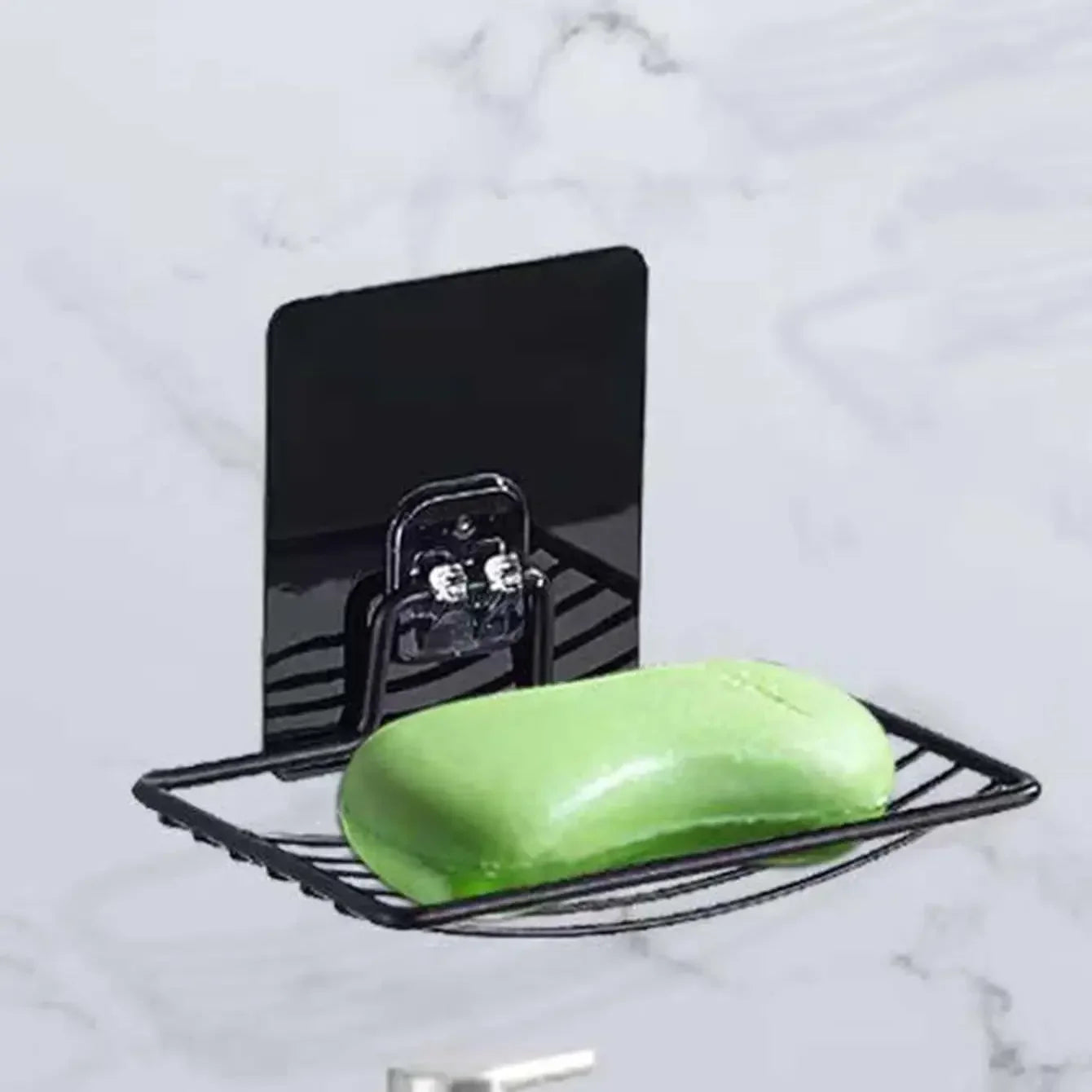 1pc-Stainless steel soap rack, wall mounted soap rack, drainage soap tray, simple soap storage rack in home bathroom Beauty World Shop