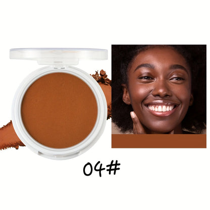 Wheat Bronzing Powder for Dark Skin, Matte Finish, Sweatproof & Oil Dark Foundation Concealer, Powder Puff And Mirror Beauty World Shop