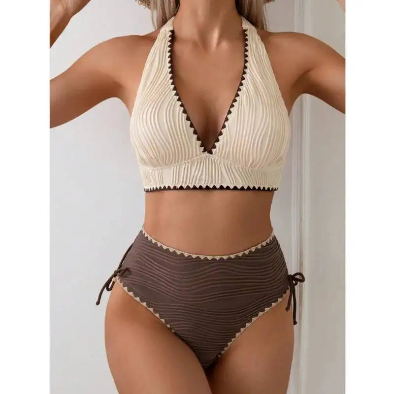 Sexy High Waist Bikinis Women's Swimwear Female Swimsuit For Swim Wear Bathing Suits Brazilian Bikini Set Beachwear Pool Bather Beauty World Shop