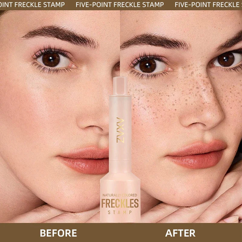 Natural Freckle Stamp Pen - Fast-Dry Waterproof Light Coverage Temporary Fake Freckles Makeup Makeup Brushes for Face Beauty Trend Shop