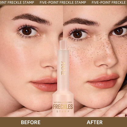 Natural Freckle Stamp Pen - Fast-Dry Waterproof Light Coverage Temporary Fake Freckles Makeup Makeup Brushes for Face Beauty Trend Shop