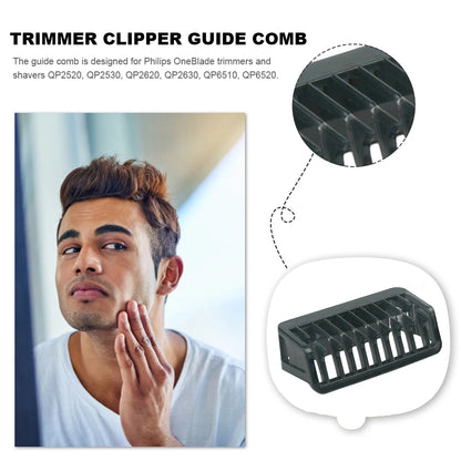 1/2/3/5mm Beard Cutting Guide Comb Trimmer Clipper Guide Comb Guide Comb Guard for Philips Shavers QP210/50 220 2523 2520 2527 Beauty World Shop