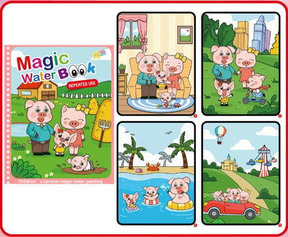NEW Kids Magic Water Drawing Books Coloring Books Painting Toys for Kids Birthday Christmas New Year Gift for Boys and Girls Beauty Fashion