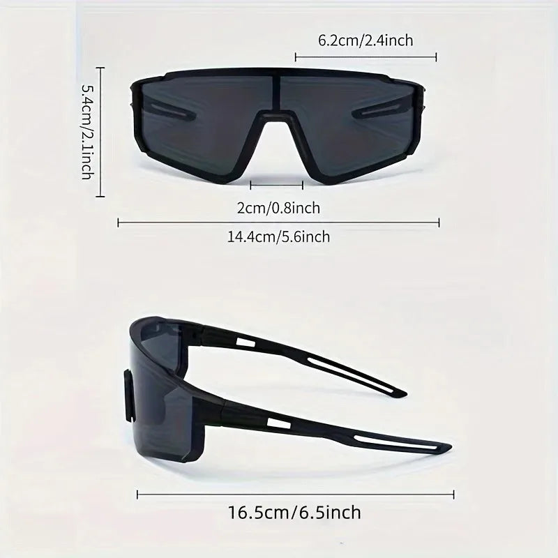 1/2pcs Oversized Wrap Frame Fashion Glasses Y2K Fashion Glasses Unisex Eyewear for Music Festivals Casual Eyewear Beauty World Shop