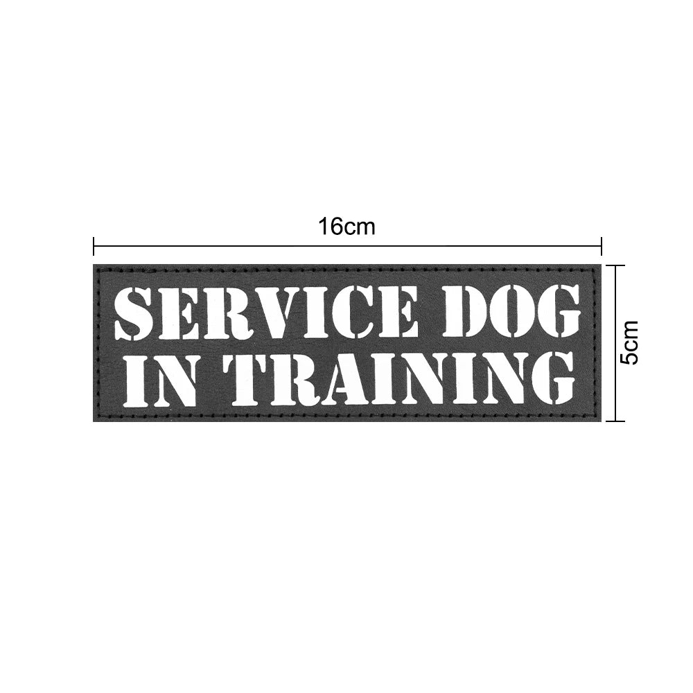 1 Piece Dog Patch for Service Dog Vest Cat Vest Removable Tactical Harness Service Dog Puppy Training Embroidered Patch Beauty World Shop
