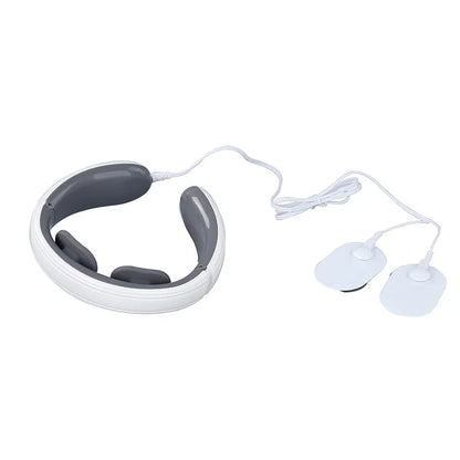 Ems Electric Neck Massager 6-Mode 9-Speed Massager Muscle Relaxation Battery Neck Massager Tool Relax Cervical Relief Pain Beauty World Shop