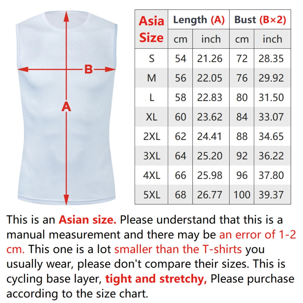 Cycling Base Layer Reflective Underwear White Cycling Jersey Sport Vest Men Undershirt Quick Dry Elastici Vest Road Bike Jersey Beauty World Shop