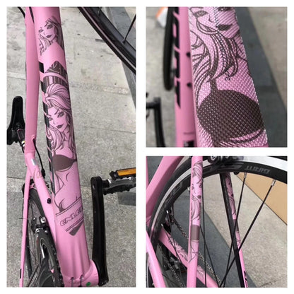 ENLEE The New Removeable Sticker Road Bicycle Paster Guard Cover 3D MTB Mountain Bike Scratch-Resistant Protect Frame Protector Beauty World Shop