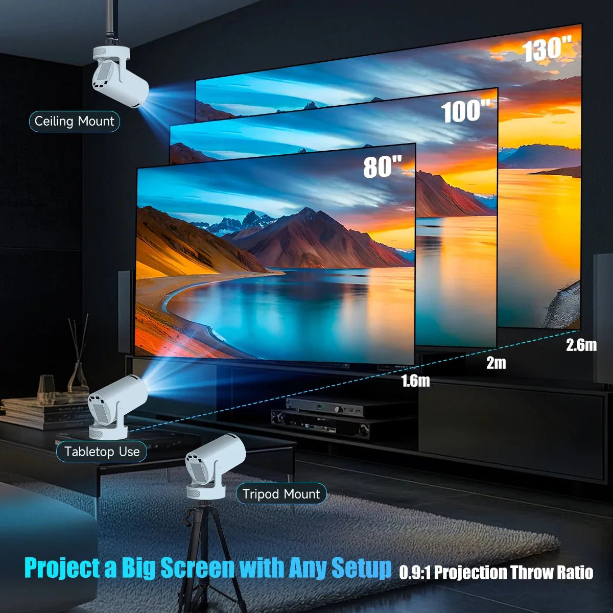 TechWave Beam™ – Mini HD Projector TechWave