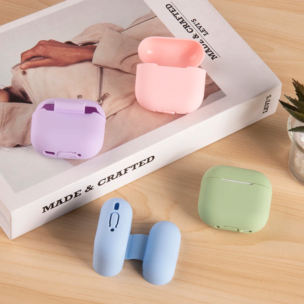 Funda For AirPods 4 Wireless Bluetooth Earphone Silicone Cover Case Ultra-Thin Skin For Apple Airpods 4 4th Generation Cases