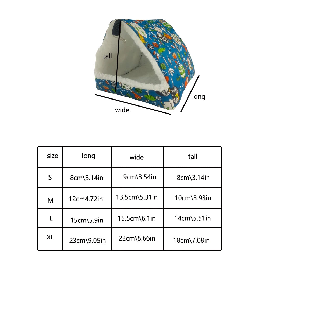 Parrot hammock Hamster Thickening nest Small pet Xuanfeng Bird Peony bird Bird's Nest winter Warm sleeping bag Squirrel