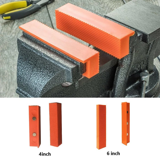 2pcs 4/5/6 Inch Magnetic Soft Pad Jaw Rubber For Metal Vise Bench Machine Tools For Metal Vise Bench Machine Tools Beauty World Shop