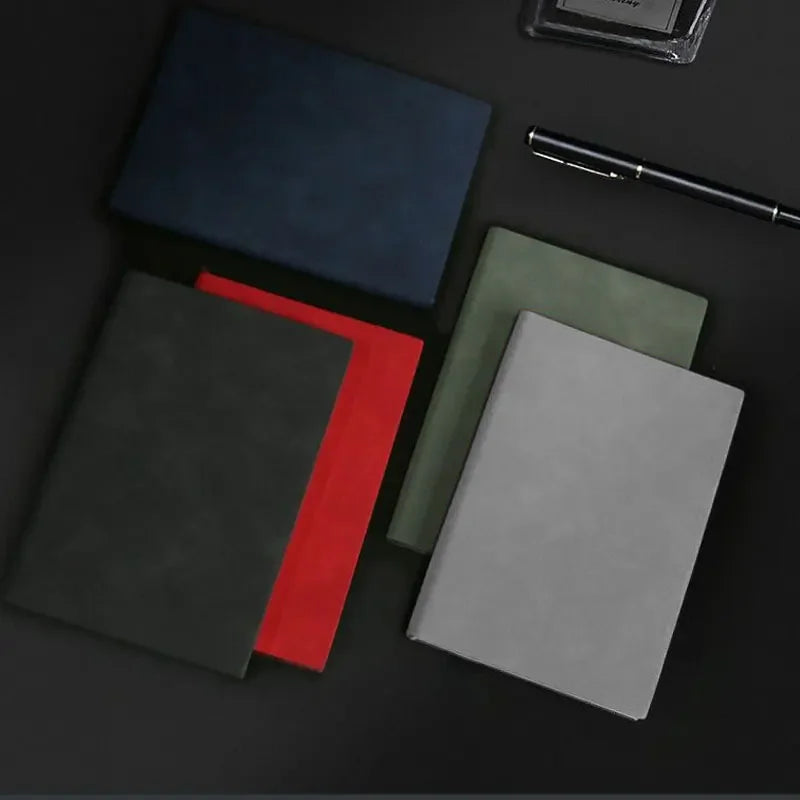 A5 A6 Sheepin Notebook Leather Office Journal Diary Notepad Stationery Student Class Lined NoteBook 160 Pages/240 Pages Beauty World Shop