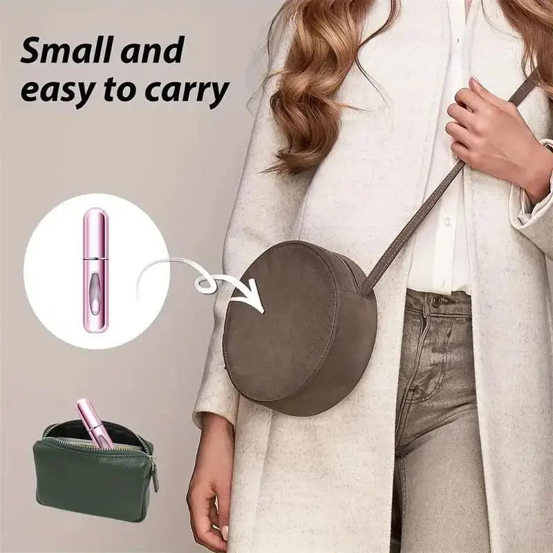 5/8ml Portable Perfume Atomizer Liquid Container For Cosmetics Mini Aluminum Spray Alcochol Empty Refillable Bottle Beauty Fashion