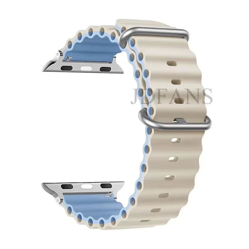 Strap For Apple watch ultra band 49mm 44mm 45mm 41mm 40mm 38mm 44 45 mm 1:1 Original Ocean belt iWatch series 9 10 8 7 se bands Beauty World Shop