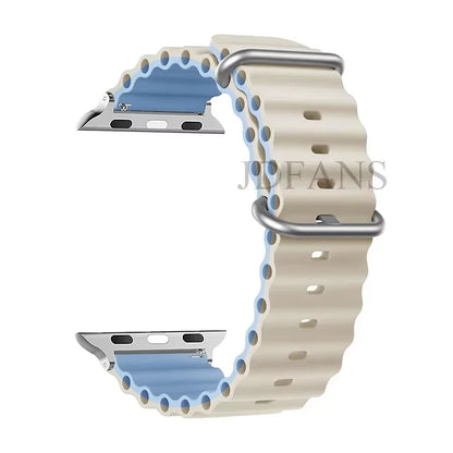 Strap For Apple watch ultra band 49mm 44mm 45mm 41mm 40mm 38mm 44 45 mm 1:1 Original Ocean belt iWatch series 9 10 8 7 se bands Beauty World Shop