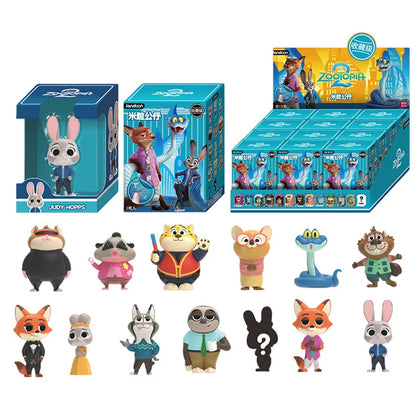 JANDOOM Disney Zootopia Judy Hopps Nick Wilde Bogo Clawhauser Anime Figur Model Rice Grain Doll Blind Box Toys Birthday Gifts Beauty World Shop
