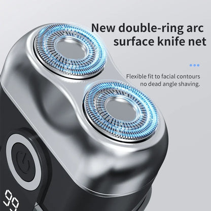 Mini electric shaver, compact and fast charging for home use, men's car shaver, portable for home use, gift for father and boyfr Beauty World Shop