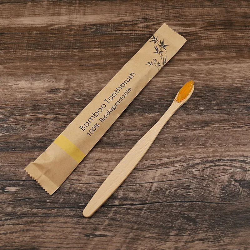 10Pcs Colorful Natural Bamboo Toothbrush Soft Bristle Charcoal Teeth Whitening Bamboo Toothbrushes Soft Dental Oral Care Beauty World Shop