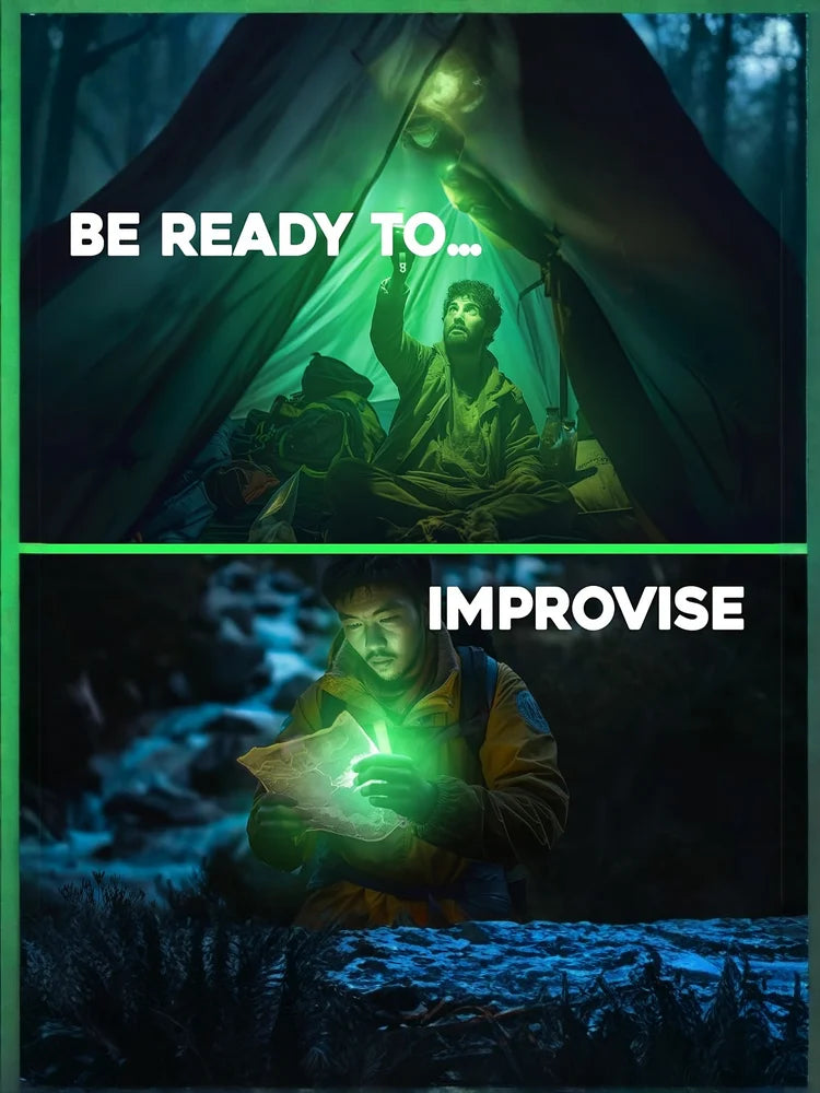 6inch Green Glow Sticks - Super Bright 12-Hour Long-Lasting Camping & Emergency Party Glow Sticks Beauty World Shop