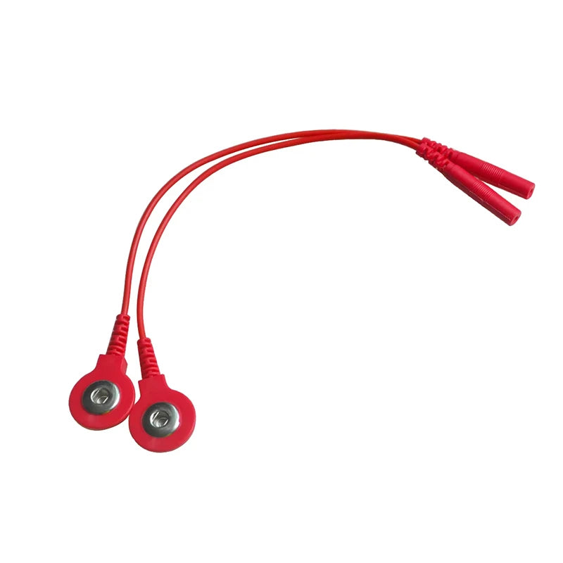 Standard Electrode Lead Wires Cables Electrode Wires DC Head 2mm Snap 3.5mm Plug For Tens/Ems Massager Therapy Electrode Gloves Beauty World Shop