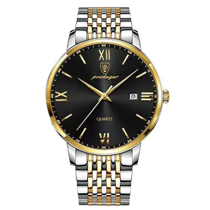 POEDAGAR Luxury Sports Men's Wristwatch Stainless Steel Waterproof Date Man Watch High Quality Casual Fashion Quartz Men Watches Beauty World Shop