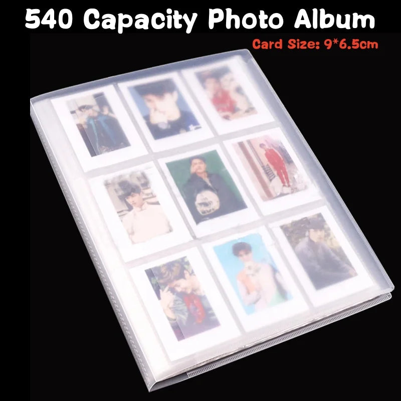 540 Capacity Cards Holder Albums 6.5*9cm Star Celebrity Collect Book Board Game Postcard Holder Photocard Photo Album DIY Binder Beauty World Shop