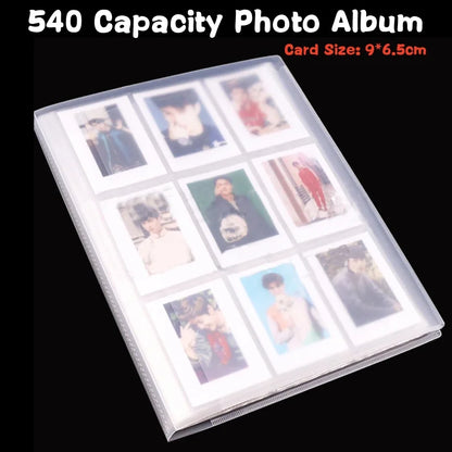 540 Capacity Cards Holder Albums 6.5*9cm Star Celebrity Collect Book Board Game Postcard Holder Photocard Photo Album DIY Binder Beauty World Shop