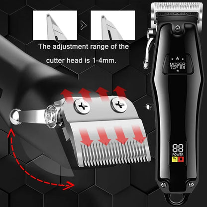 Kemei Electric Hair Clipper KM-PG809A Hair Cut Wireless Trimmer Men Professional Clipper Machine Rechargeable Hair Cut Barber Beauty Trend Shop
