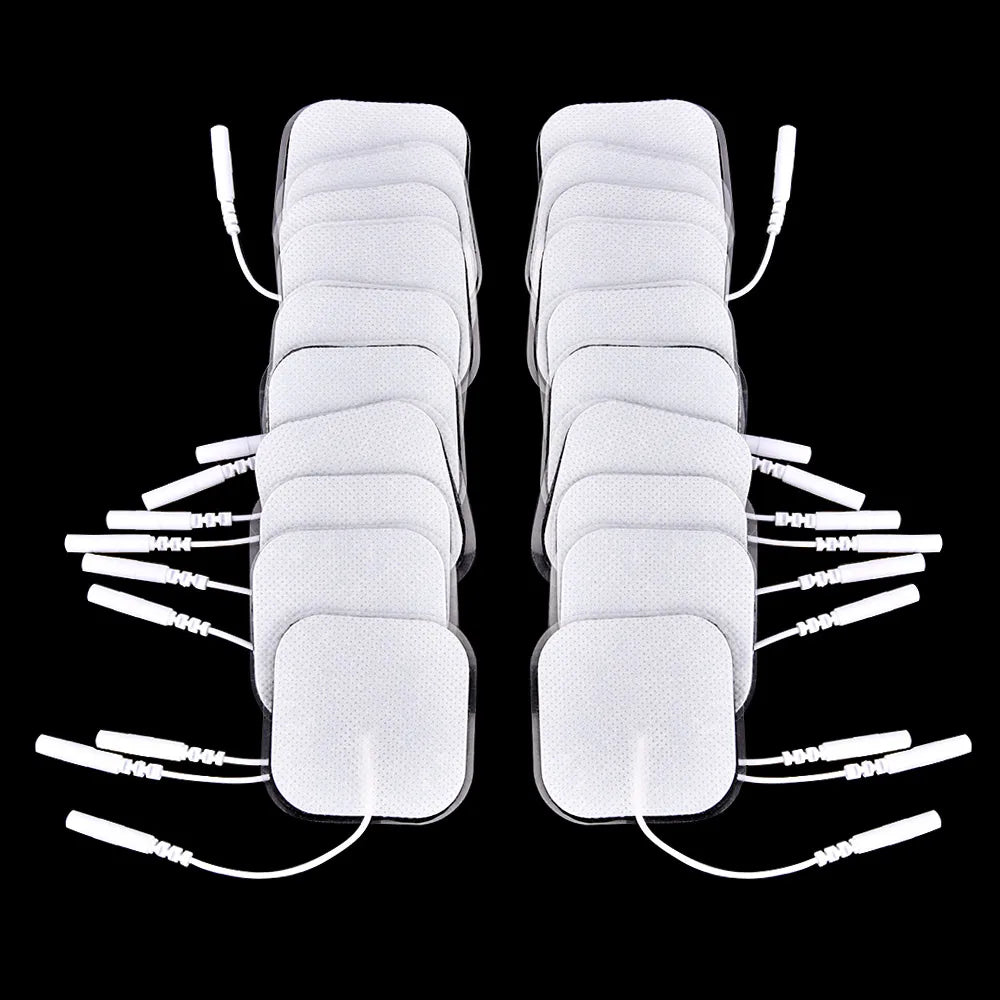 100P/50P 5x5cm Muscle Stimulator Electrode Pads Non-woven Fabric Self Adhesive Replacement Pads for Tens Digital Massage Machine Beauty World Shop