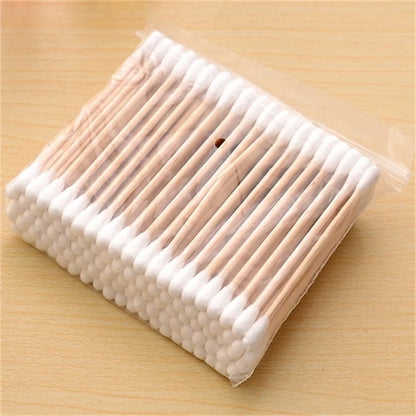 100/500/1000/2000pcs Double Head Women Makeup Cotton Buds Tip Cotton Swab For Wood Sticks Nose Ears Cleaning Health Care Tools Beauty World Shop