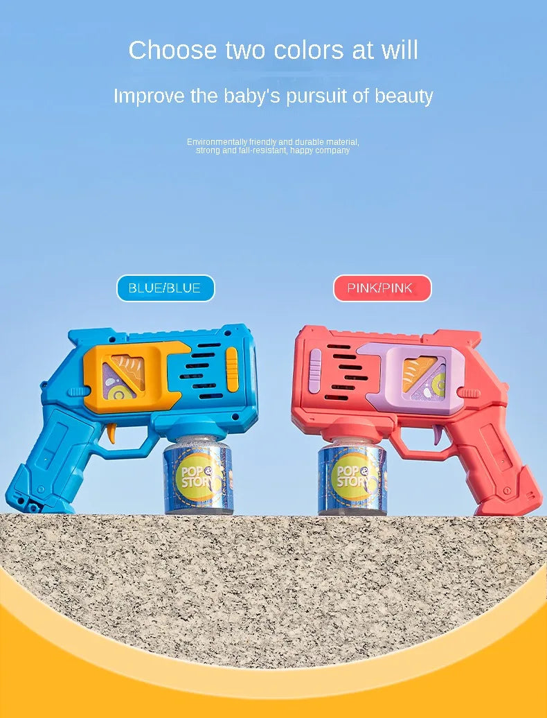 Children Bubble Gun Toy Astronaut Fully Automatic Bubble Machine Bubbles Gun Outdoor Game Fantasy Toy for Boys Girls Gifts Beauty Fashion