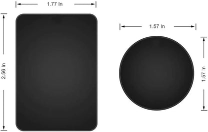 5pcs/Set Metal Disk Plate for Magnetic Phone Holder Black Iron Sheet Disk Sticker Car Phone Magnet Stand Accessories for car Beauty World Shop