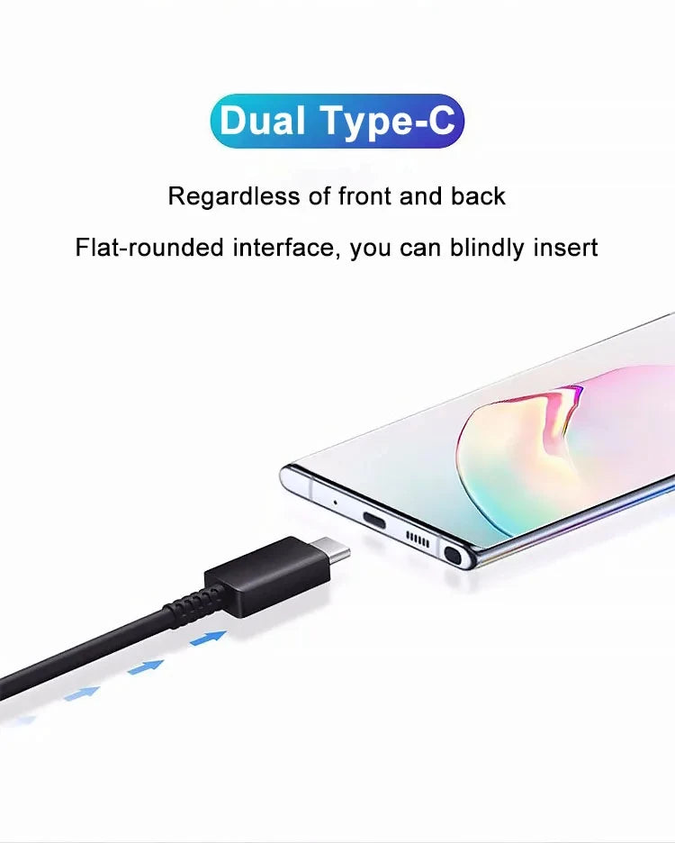 2PCS PD 45W USB C Cable For Samsung Galaxy S20 S21 S22 S23 Ultra Note 10 5G 20 A53 A54 Super Fast Charging USB Type C Data Cable Beauty World Shop