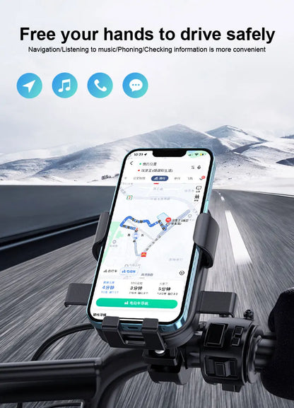 Anti-slip Phone Mount 360° Rotatable Adjustable Bike Phone Mount for Outdoor Cycling, Mountain Bike Accessories Beauty World Shop