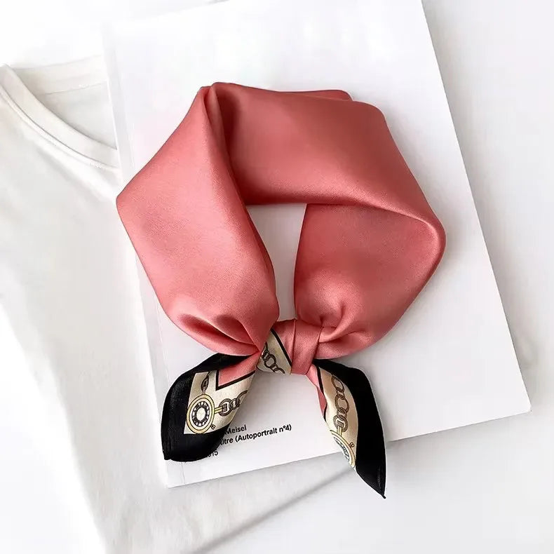Scarf 100% Silk Bandana Women Square Scarves Wrap Kerchief Spring Fashion Luxury High Quality Headband Hijab Shawls 2026 Beauty World Shop