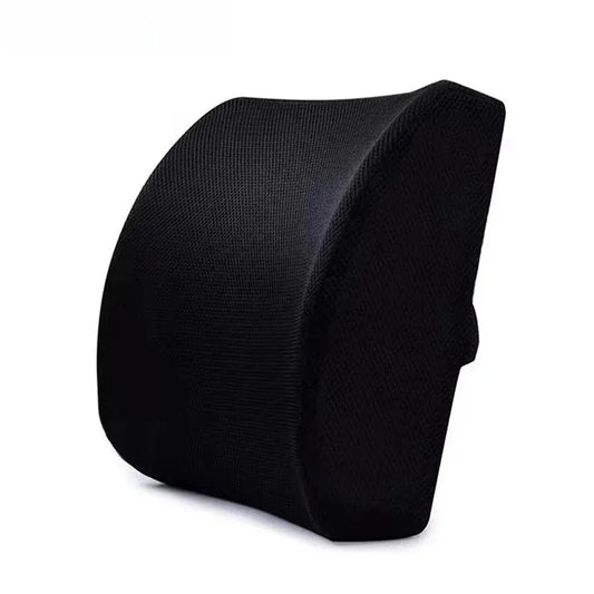 Car Lumbar Support Cushion Memory Foam Waist Pillow 2 Color Auto Seat Back Cushion for Car Chair Home Office Relieve Pain Beauty Trend Shop