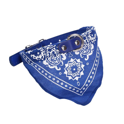 PU Cat Dog Collar with Scarf for Small Medium Dogs Chihuahua Corgi Puppy Adjustable Collars Pet Supplies accesorios para perros Beauty World Shop