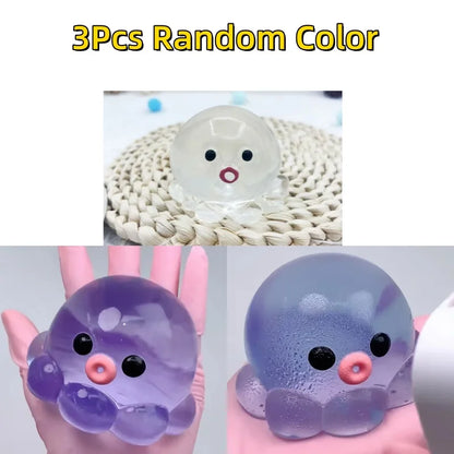 Homemade Bubble Octopus Squeeze Toy for Relax Fun Party & Birthday Gift Slow Rebound TPR Material Interactive Sensory Game Toys Beauty World Shop