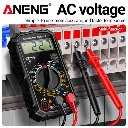 ANENG SZ308 1999 Count Digital Multimeter AC/DC High-Precision Multi-function Voltage Current Resistance Multimeter Tester Tools Beauty World Shop