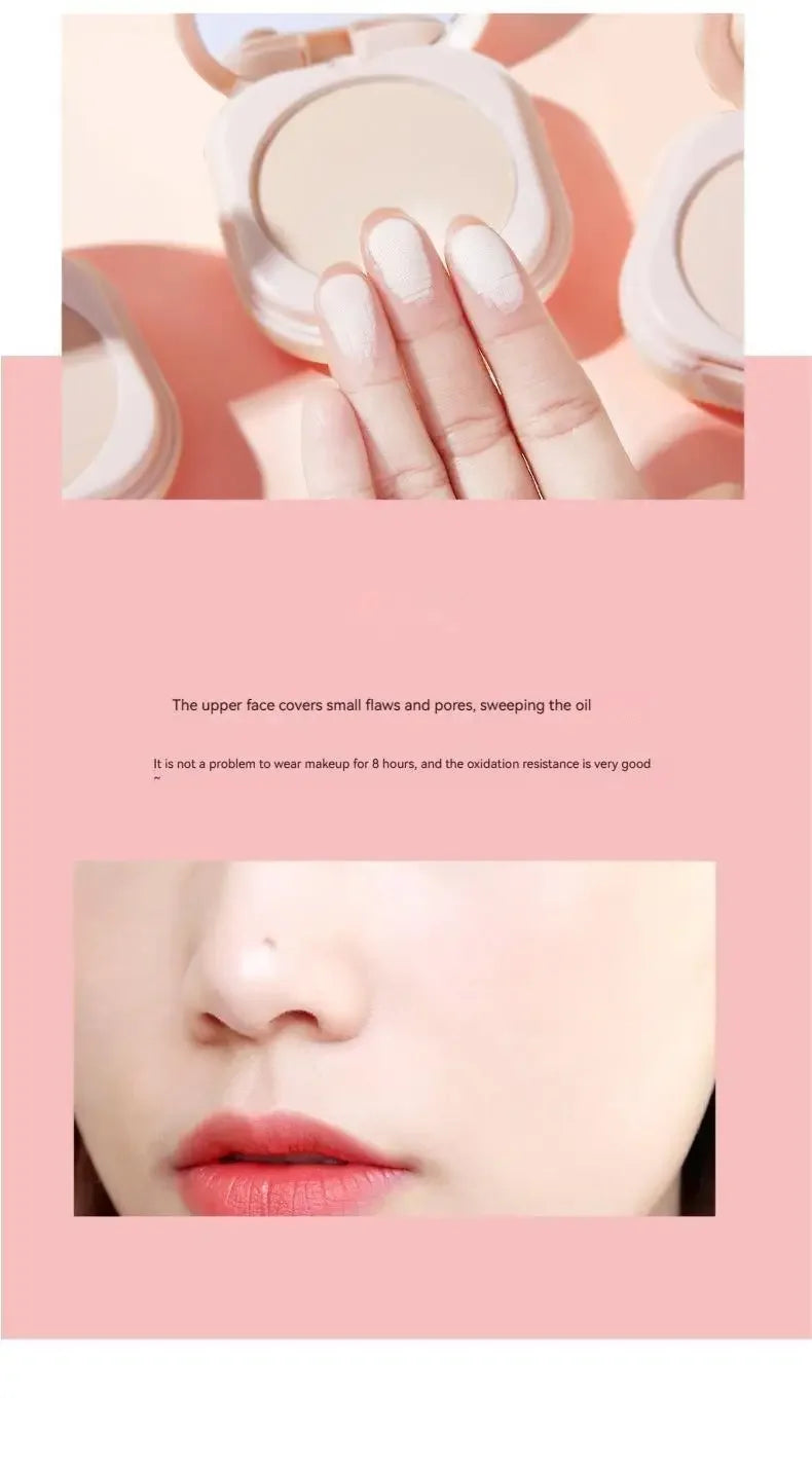 Setting Powder Oil Control Makeup Setting Brightening Skin Tone Setting Powder With Mirror Compact Portable Makeup Powder Beauty World Shop