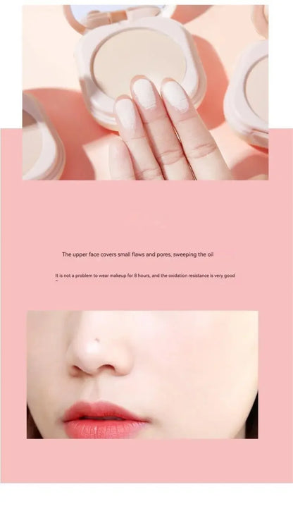 Setting Powder Oil Control Makeup Setting Brightening Skin Tone Setting Powder With Mirror Compact Portable Makeup Powder Beauty World Shop